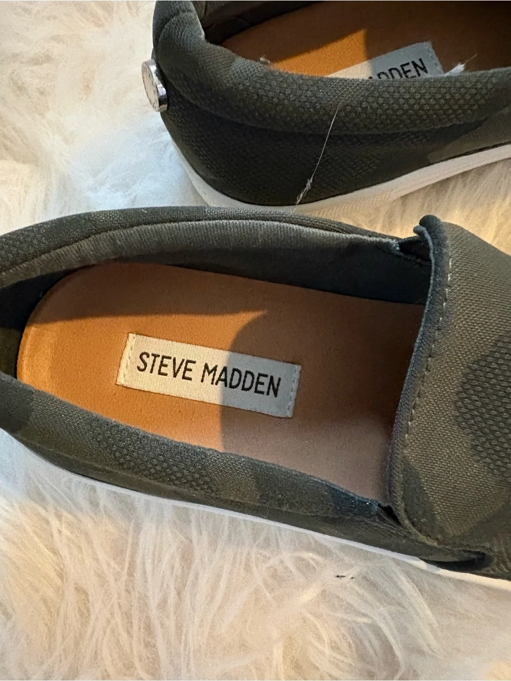 Steve Madden camouflage slip